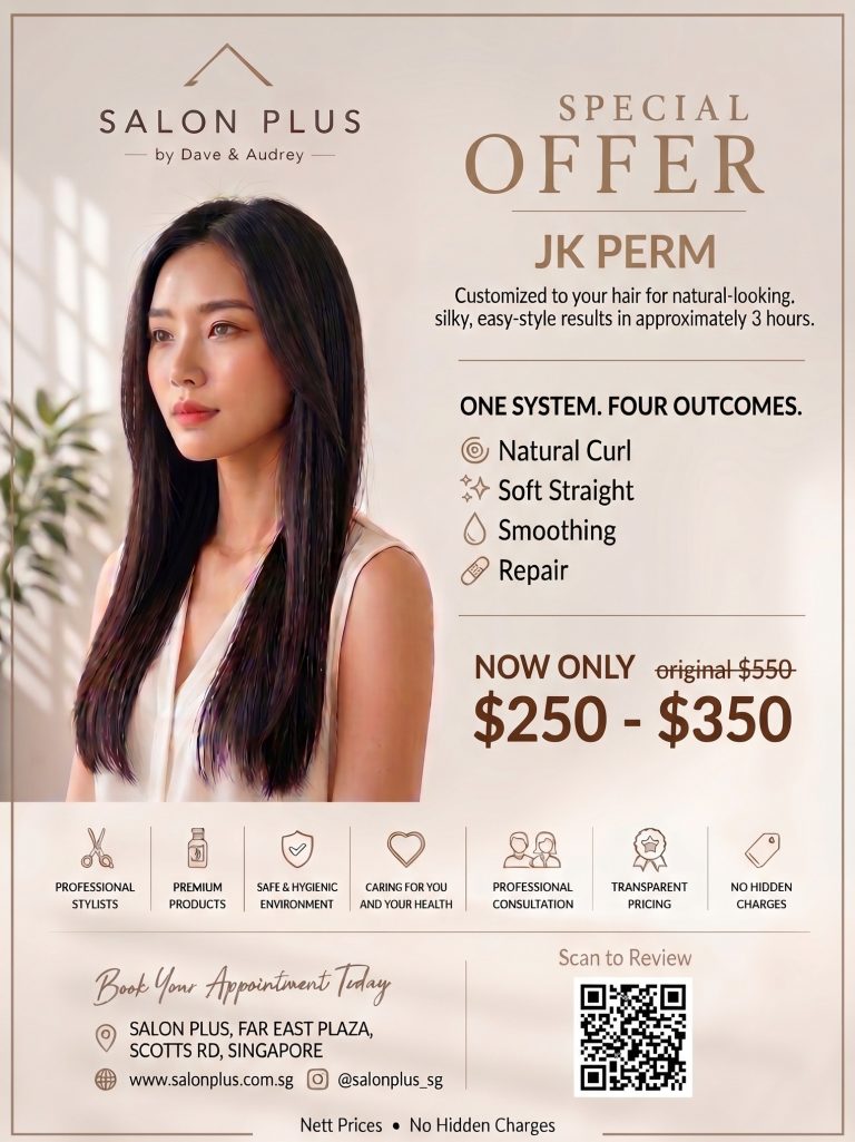 Jkperm 1 v2 at Salon Plus, a perm salon singapore in Far East Plaza